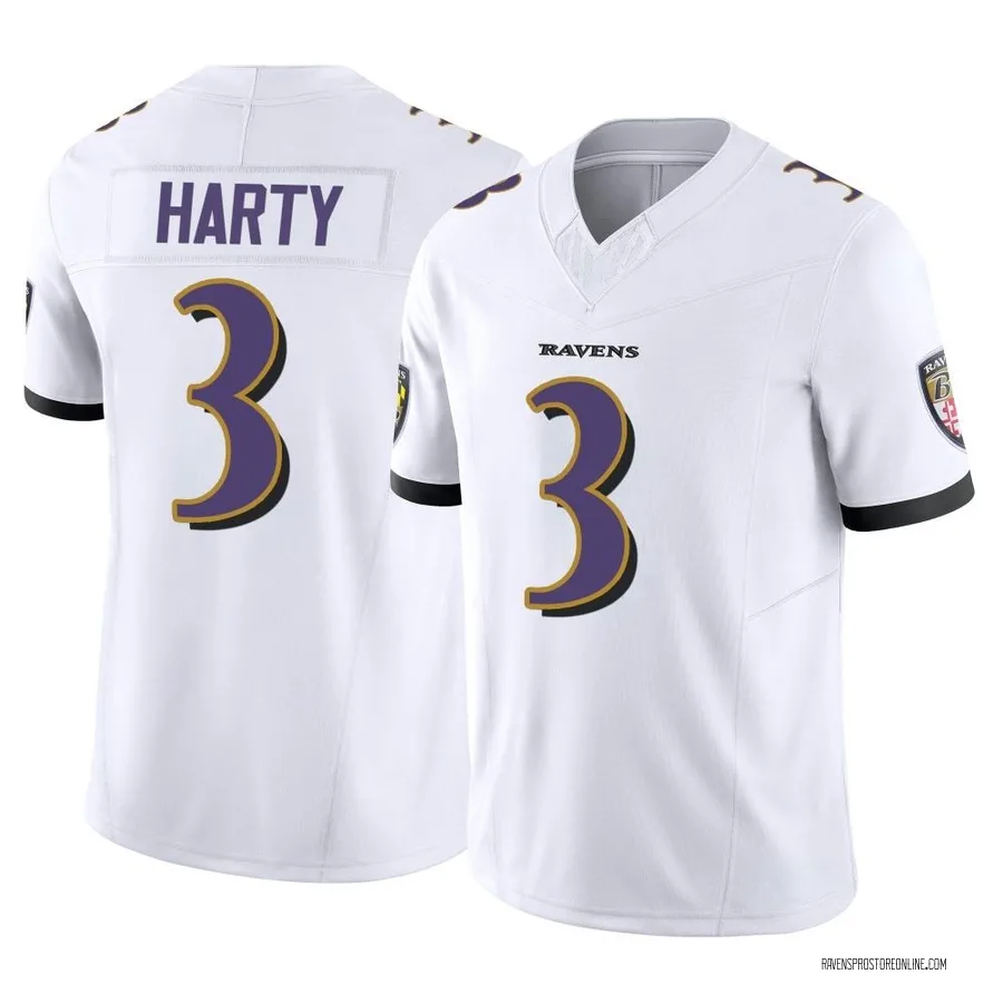 Deonte Harty Baltimore Ravens Youth Limited Vapor F.U.S.E. Nike Jersey - White