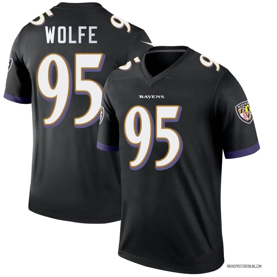Derek Wolfe Baltimore Ravens Men's Legend Nike Jersey - Black