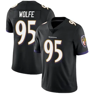 Derek Wolfe Baltimore Ravens Men's Limited Alternate Vapor Untouchable Nike Jersey - Black