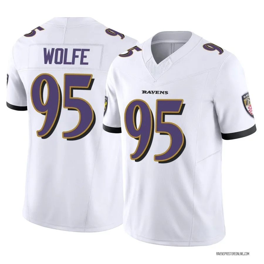 Derek Wolfe Baltimore Ravens Men's Limited Vapor F.U.S.E. Nike Jersey - White