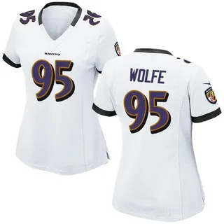 Derek Wolfe Baltimore Ravens Women's Game Nike Jersey - White