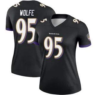 Derek Wolfe Baltimore Ravens Women's Legend Nike Jersey - Black