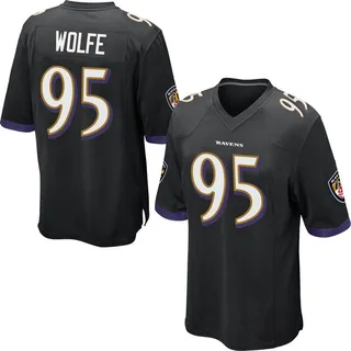 Derek Wolfe Baltimore Ravens Youth Game Nike Jersey - Black