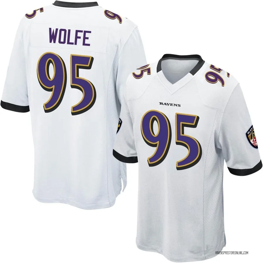 Derek Wolfe Baltimore Ravens Youth Game Nike Jersey - White