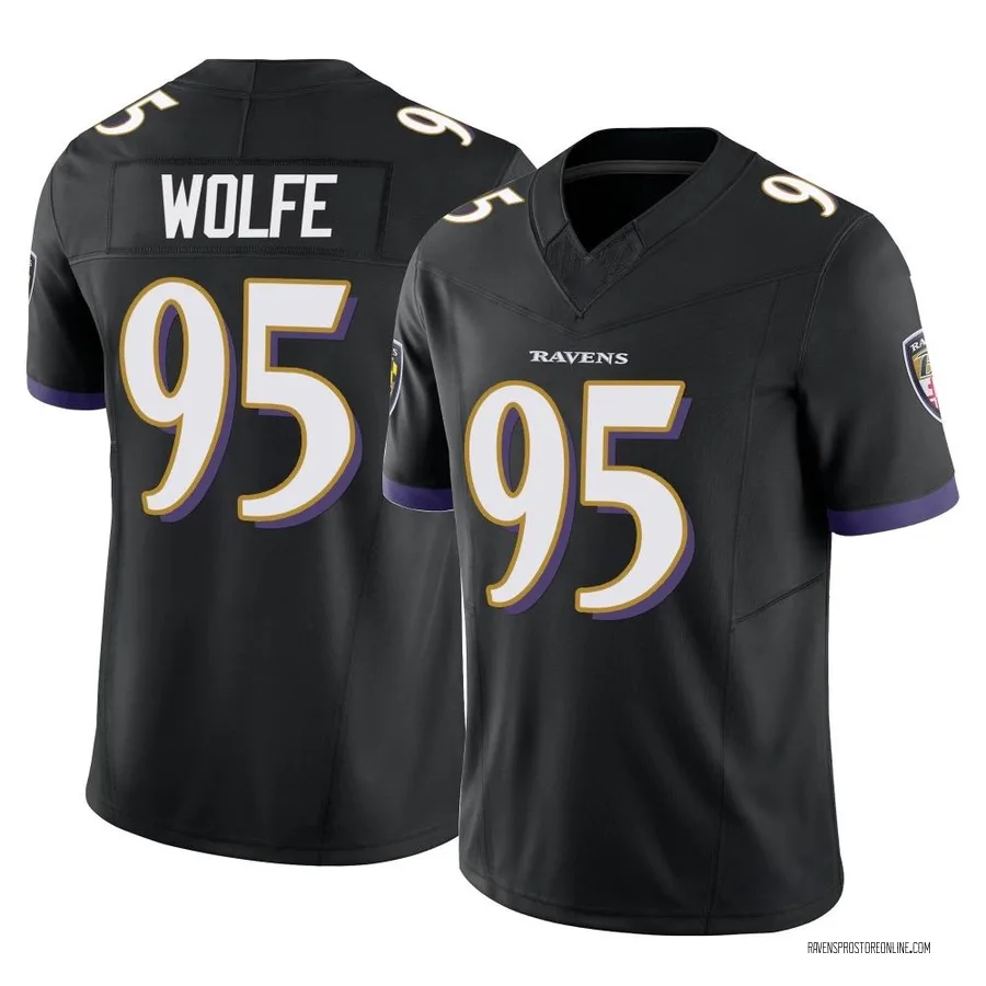 Derek Wolfe Baltimore Ravens Youth Limited Vapor F.U.S.E. Nike Jersey - Black