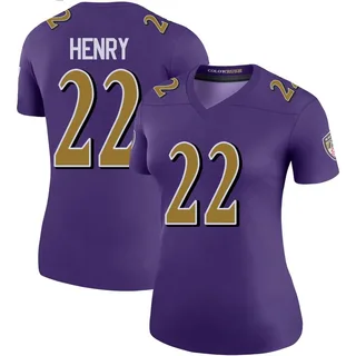 Derrick Henry Baltimore Ravens Women's Color Rush Legend Nike Jersey - Purple