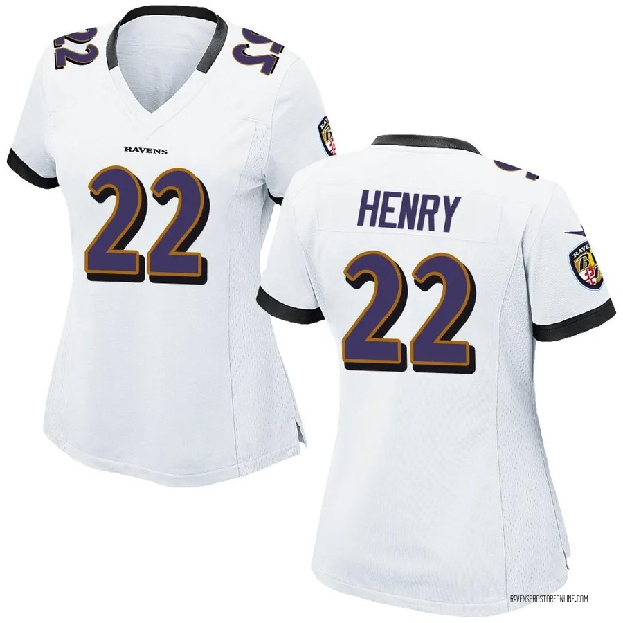 Derrick Henry Baltimore Ravens Women's Game Nike Jersey - White