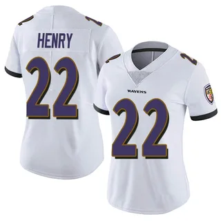 Derrick Henry Baltimore Ravens Women's Limited Vapor Untouchable Nike Jersey - White
