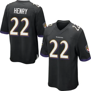 Derrick Henry Baltimore Ravens Youth Game Jersey - Black