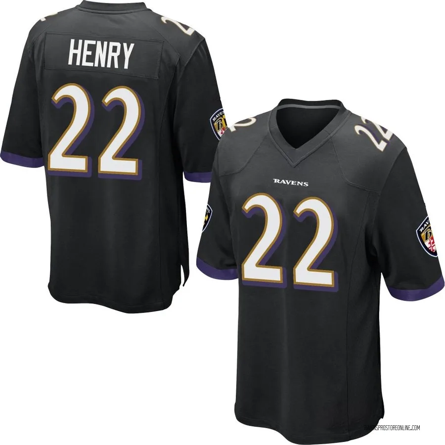 Derrick Henry Baltimore Ravens Youth Game Nike Jersey - Black
