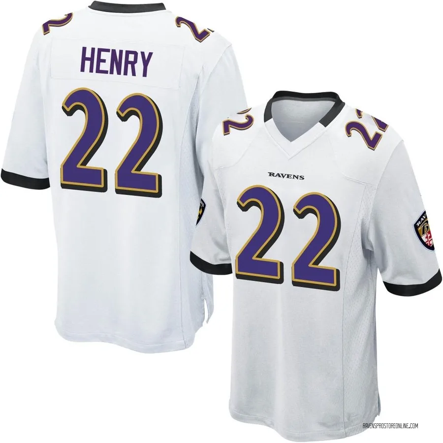 Derrick Henry Baltimore Ravens Youth Game Nike Jersey - White