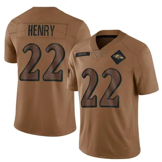 Derrick Henry Baltimore Ravens Youth Limited 2023 Salute To Service Nike Jersey - Brown