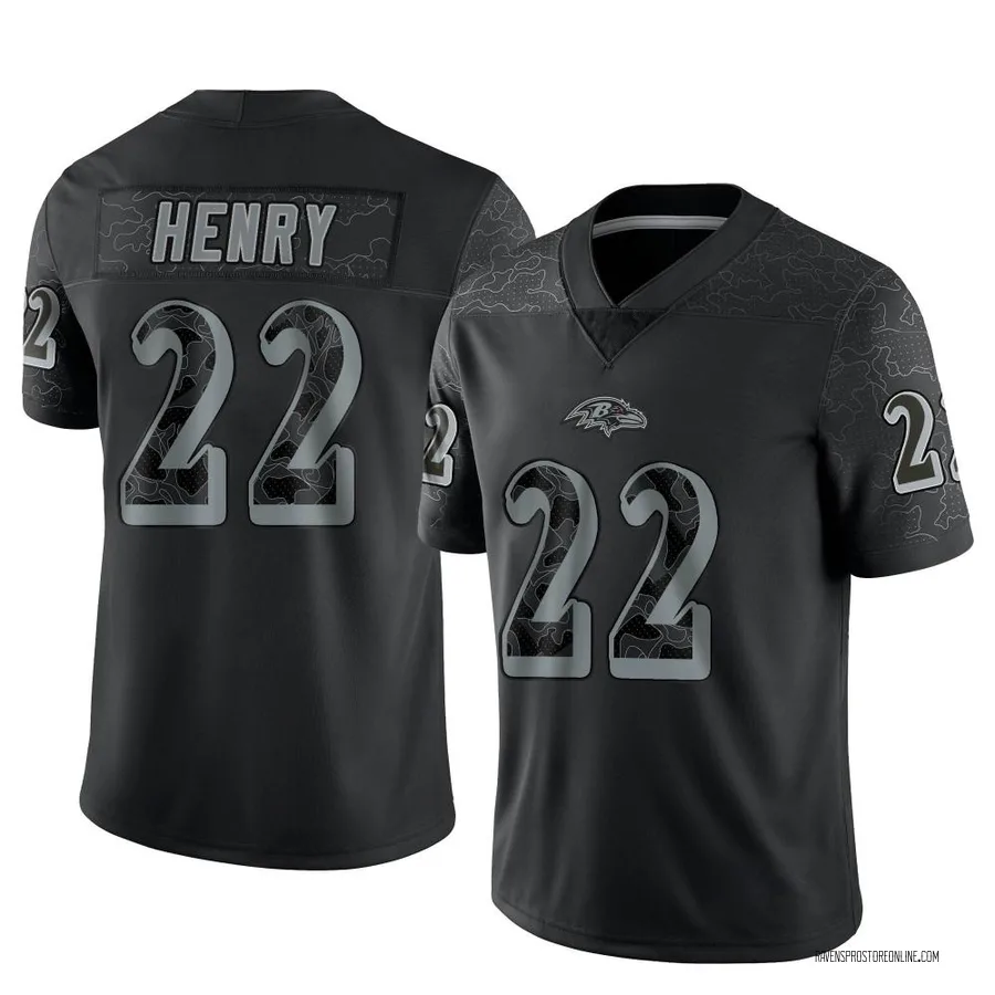 Derrick Henry Baltimore Ravens Youth Limited Reflective Nike Jersey - Black
