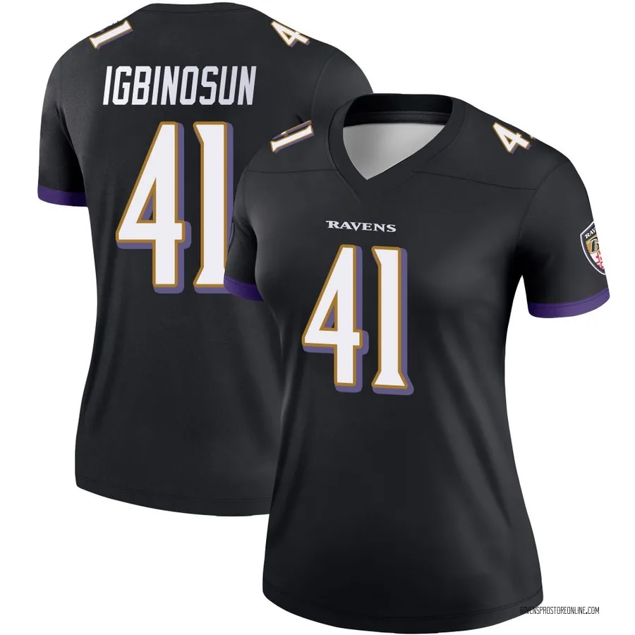 Desmond Igbinosun Baltimore Ravens Women's Legend Nike Jersey - Black