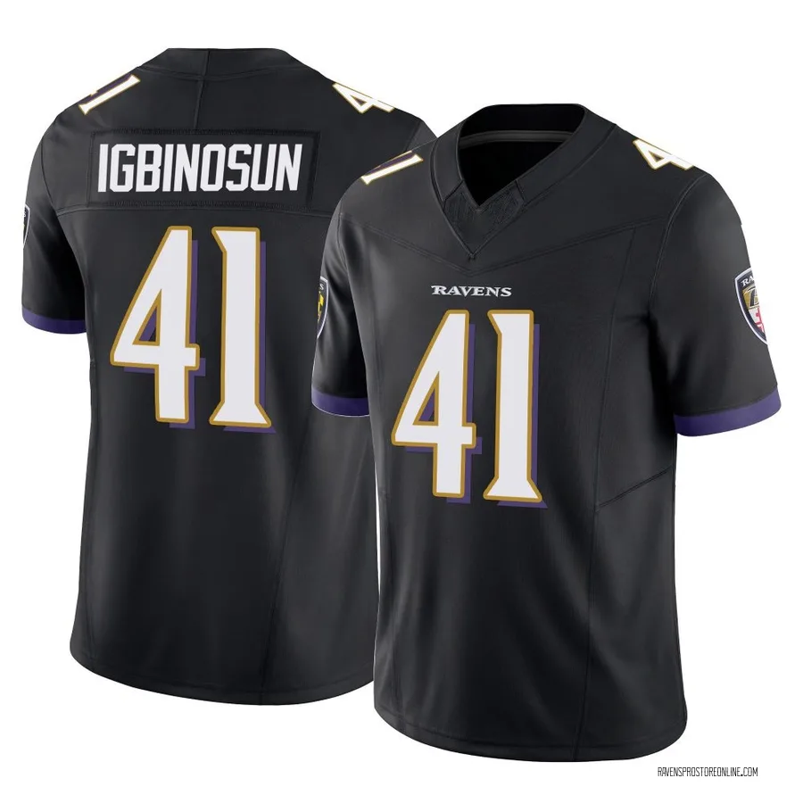 Desmond Igbinosun Baltimore Ravens Youth Limited Vapor F.U.S.E. Nike Jersey - Black