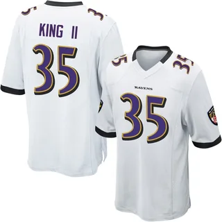 Desmond King II Baltimore Ravens Men's Game Nike Jersey - White