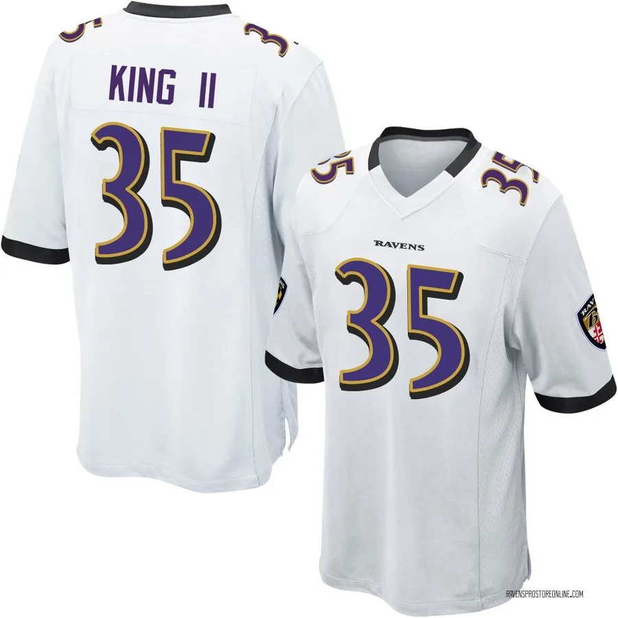 Desmond King II Baltimore Ravens Men's Game Nike Jersey - White