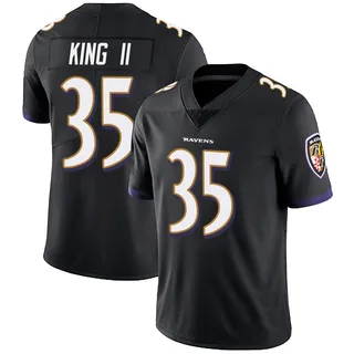 Desmond King II Baltimore Ravens Men's Limited Alternate Vapor Untouchable Nike Jersey - Black