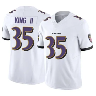 Desmond King II Baltimore Ravens Men's Limited Vapor F.U.S.E. Nike Jersey - White