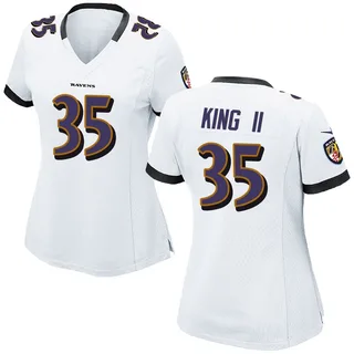 Desmond King II Baltimore Ravens Women's Game Nike Jersey - White