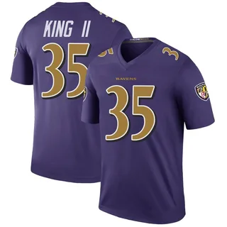 Desmond King II Baltimore Ravens Youth Color Rush Legend Nike Jersey - Purple