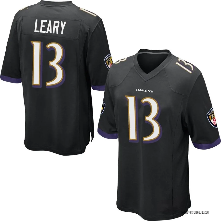 Devin Leary Baltimore Ravens Men's Game Nike Jersey - Black
