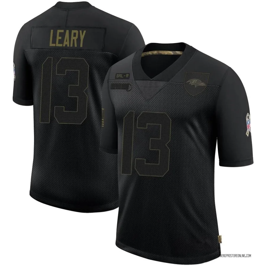 Devin Leary Baltimore Ravens Men's Limited 2020 Salute To Service Nike Jersey - Black