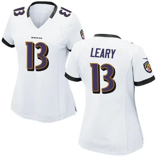 Devin Leary Baltimore Ravens Women's Game Nike Jersey - White