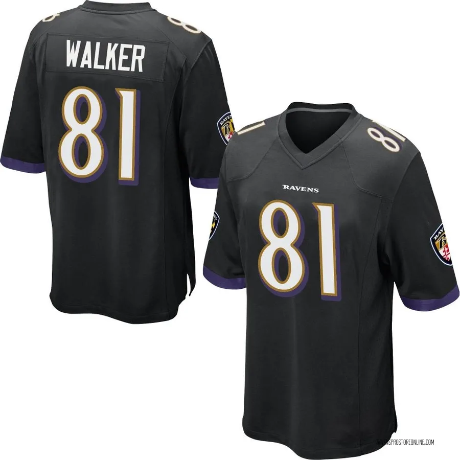 Devontez Walker Baltimore Ravens Men's Game Nike Jersey - Black