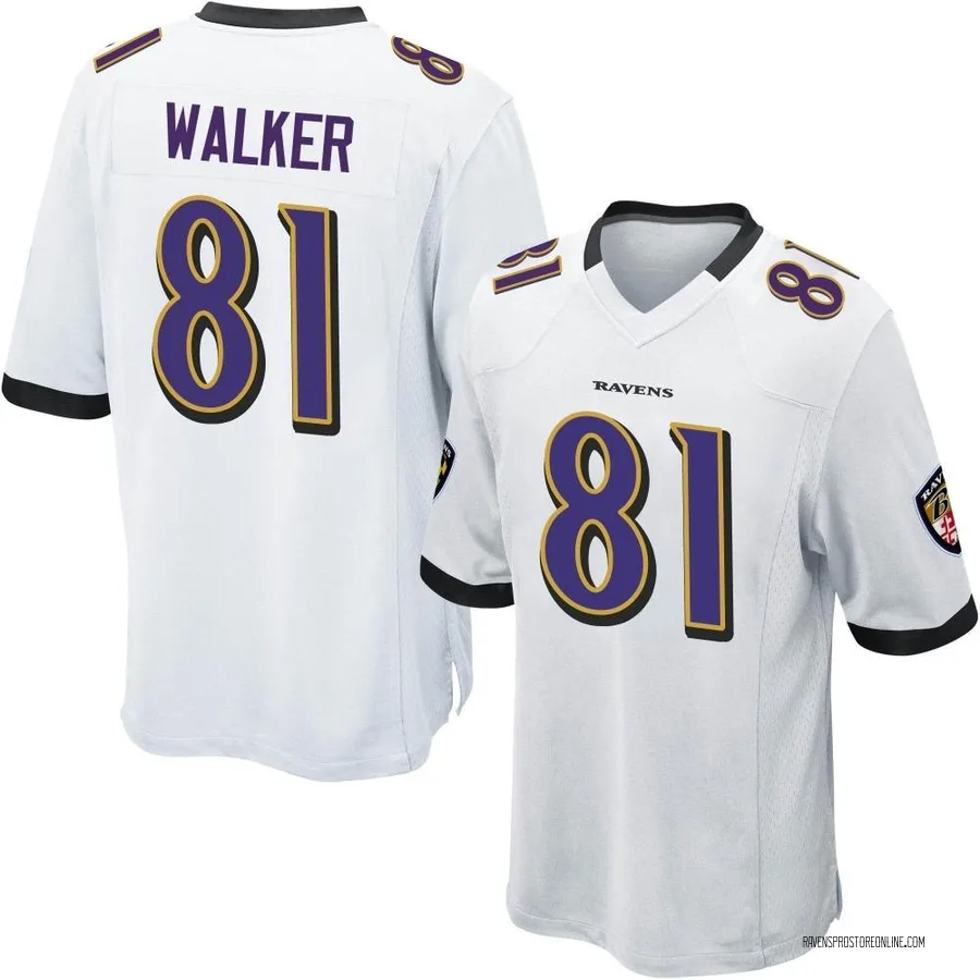Devontez Walker Baltimore Ravens Men's Game Nike Jersey - White