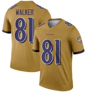 Devontez Walker Baltimore Ravens Men's Legend Inverted Nike Jersey - Gold