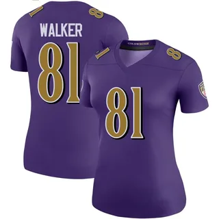 Devontez Walker Baltimore Ravens Women's Color Rush Legend Nike Jersey - Purple