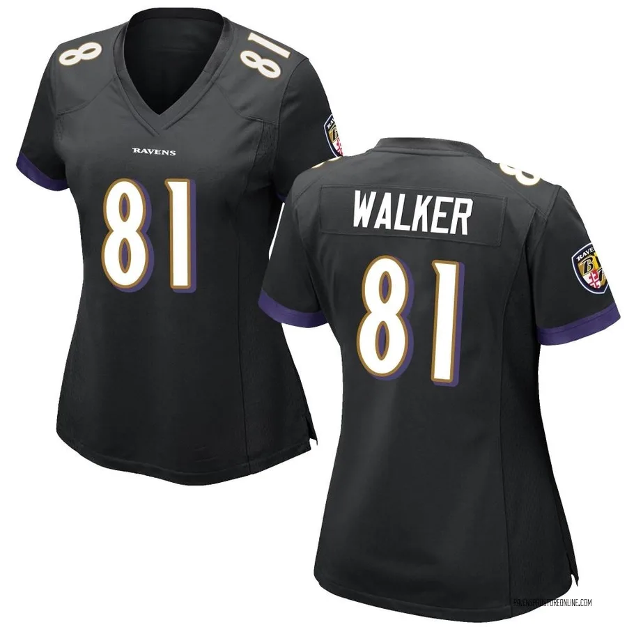 Devontez Walker Baltimore Ravens Women's Game Nike Jersey - Black