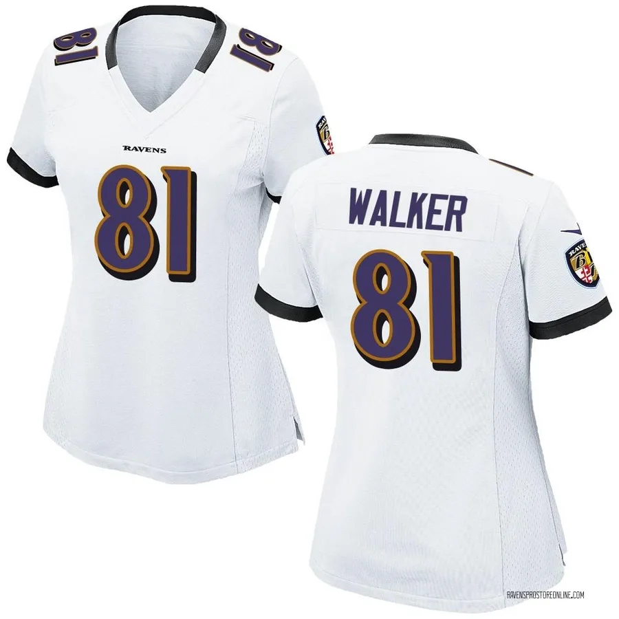 Devontez Walker Baltimore Ravens Women's Game Nike Jersey - White