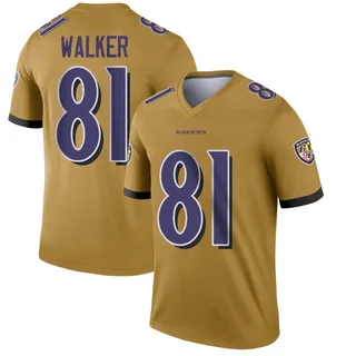 Devontez Walker Baltimore Ravens Youth Legend Inverted Nike Jersey - Gold