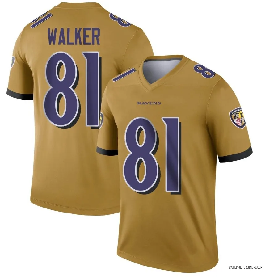 Devontez Walker Baltimore Ravens Youth Legend Inverted Nike Jersey - Gold
