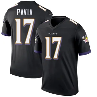 Diego Pavia Baltimore Ravens Men's Legend Nike Jersey - Black