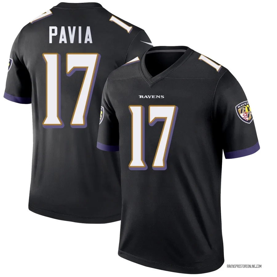 Diego Pavia Baltimore Ravens Men's Legend Nike Jersey - Black