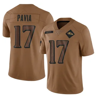 Diego Pavia Baltimore Ravens Men's Limited 2023 Salute To Service Nike Jersey - Brown