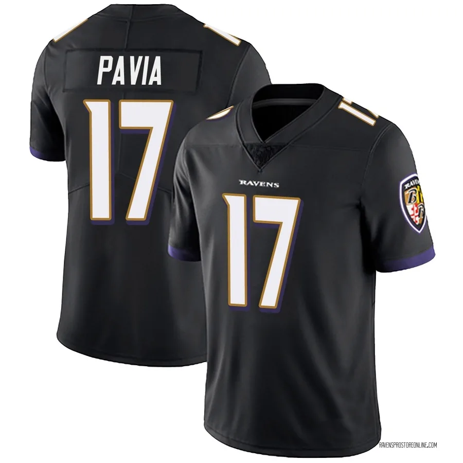 Diego Pavia Baltimore Ravens Men's Limited Alternate Vapor Untouchable Nike Jersey - Black