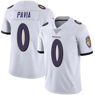 Diego Pavia Baltimore Ravens Men's Limited Vapor Untouchable Nike Jersey - White