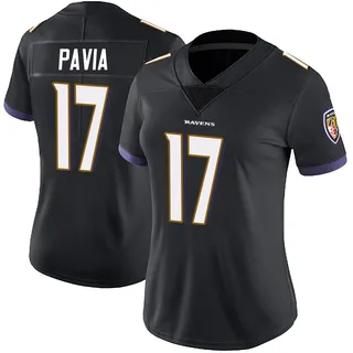 Diego Pavia Baltimore Ravens Women's Limited Alternate Vapor Untouchable Nike Jersey - Black