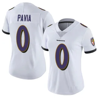 Diego Pavia Baltimore Ravens Women's Limited Vapor Untouchable Nike Jersey - White