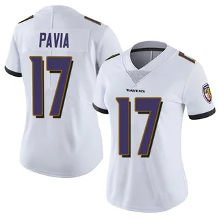 Diego Pavia Baltimore Ravens Women's Limited Vapor Untouchable Nike Jersey - White