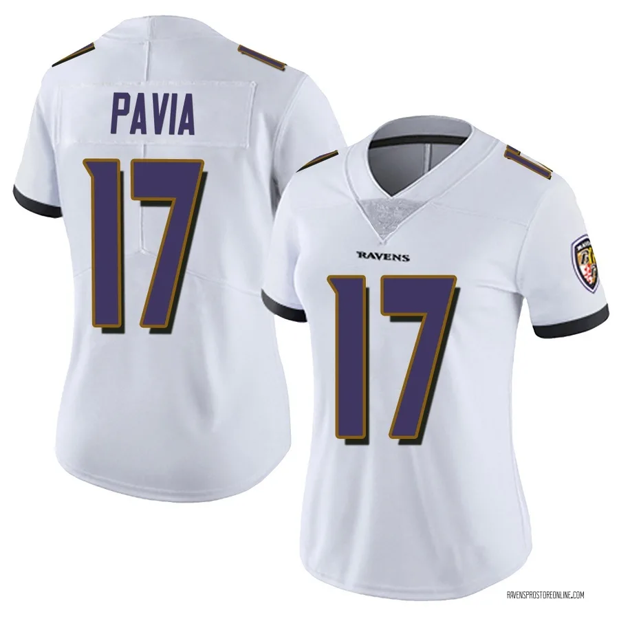 Diego Pavia Baltimore Ravens Women's Limited Vapor Untouchable Nike Jersey - White