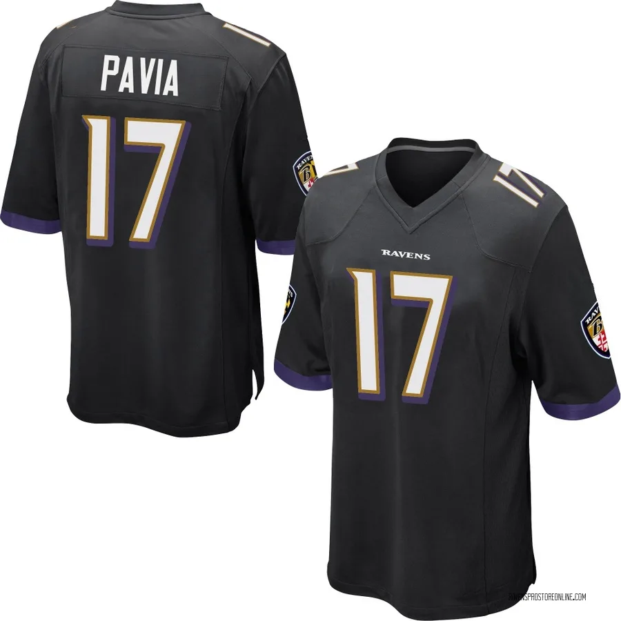 Diego Pavia Baltimore Ravens Youth Game Nike Jersey - Black