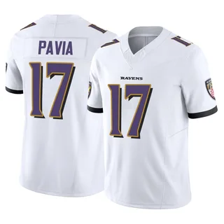 Diego Pavia Baltimore Ravens Youth Limited Vapor F.U.S.E. Nike Jersey - White