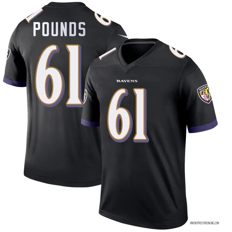 Diego Pounds Baltimore Ravens Men's Legend Nike Jersey - Black