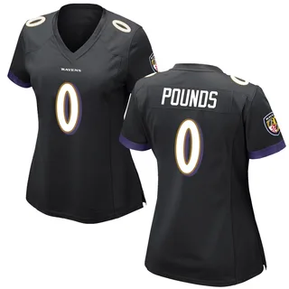 Diego Pounds Baltimore Ravens Women's Game Nike Jersey - Black