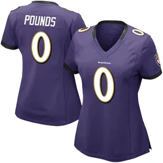 Diego Pounds Baltimore Ravens Women's Limited Team Color Vapor Untouchable Nike Jersey - Purple